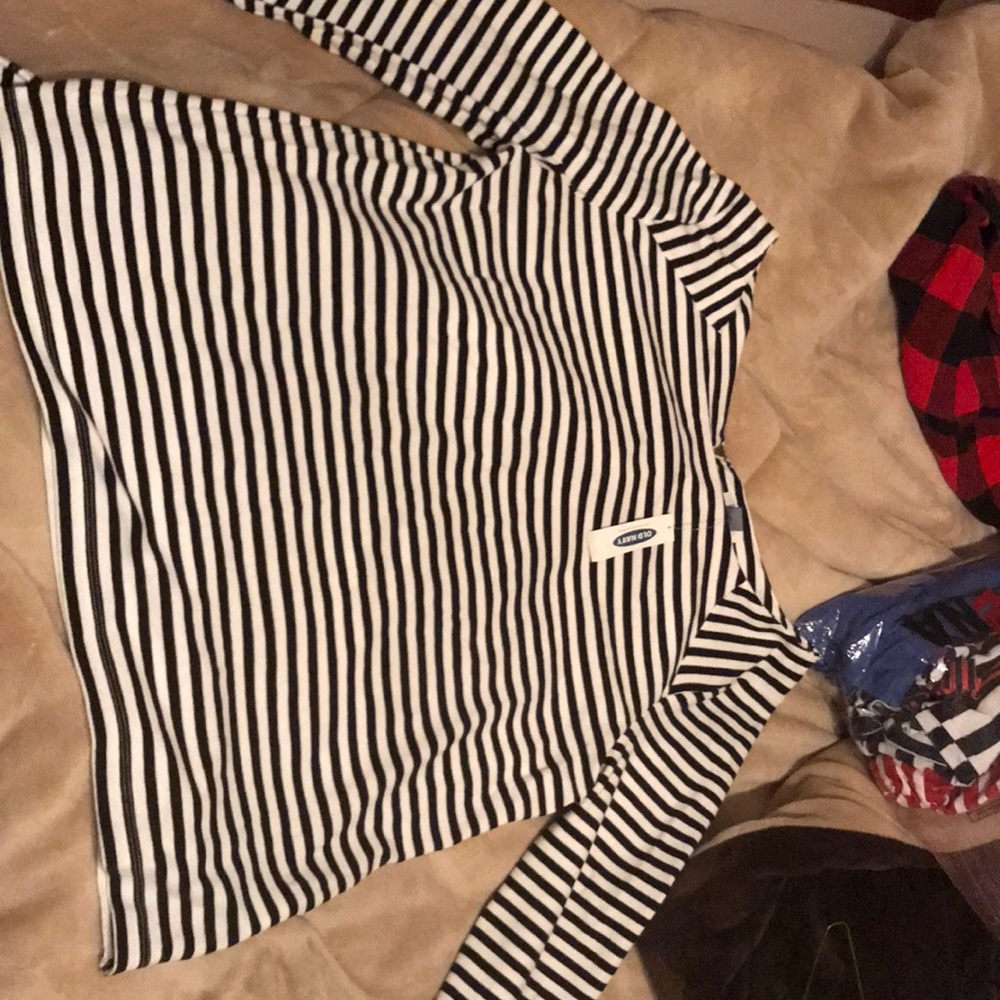 Long sleeve boat neck top